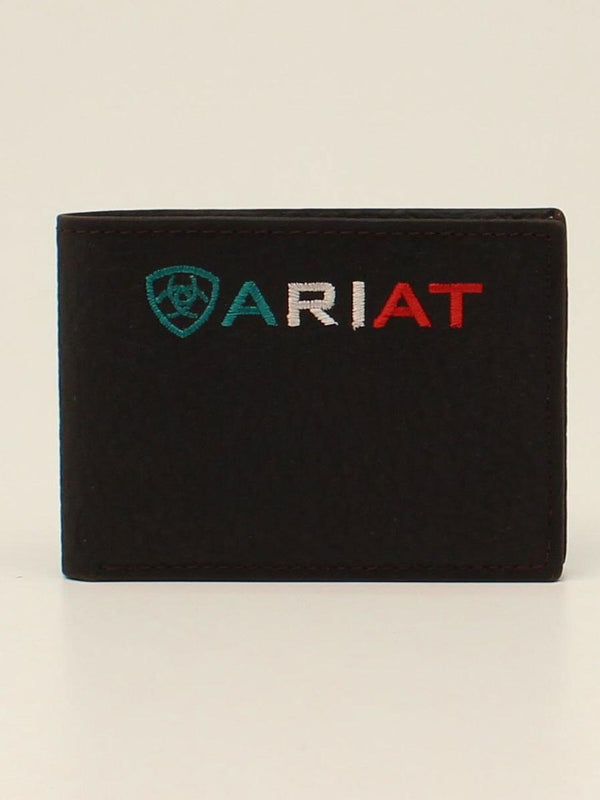 Ariat A35507282 Mexican Logo Bi-Fold Wallet Front View