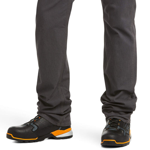 Ariat 10030250 Rebar M4 Low Rise DuraStretch Made Tough Stackable Straight Leg Pant, Rebar Grey