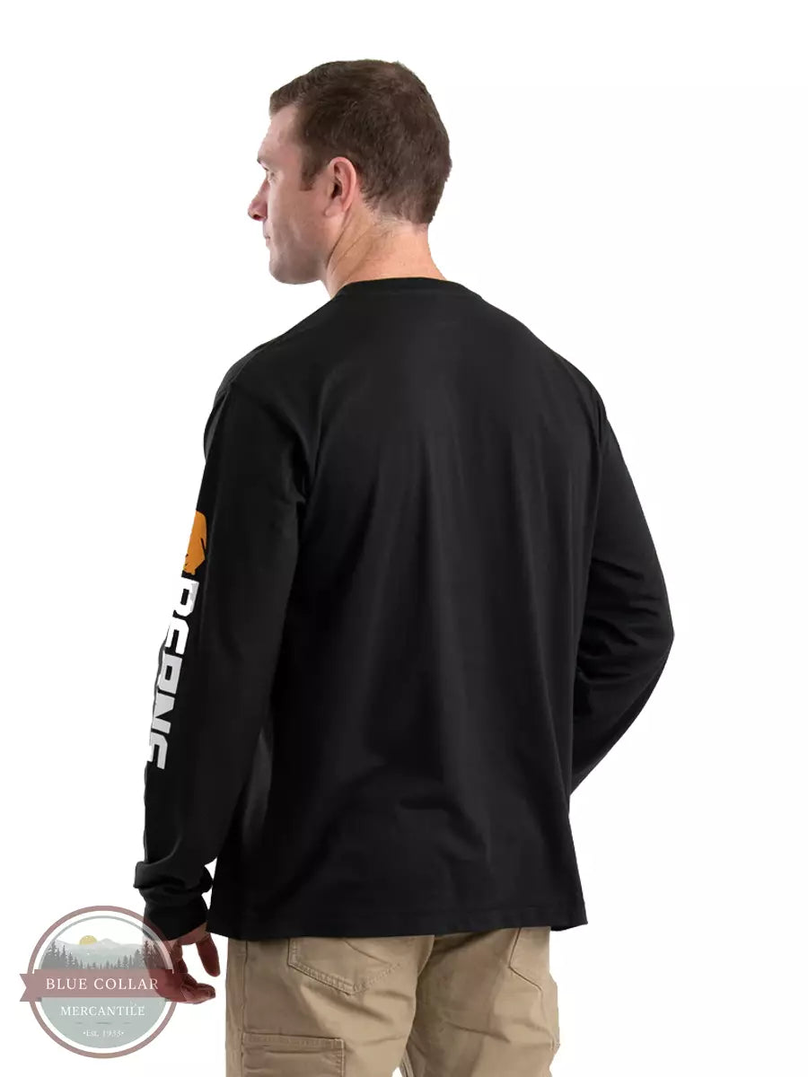 Berne BSM14 Signature Long Sleeve Performance T-Shirt Black Back View