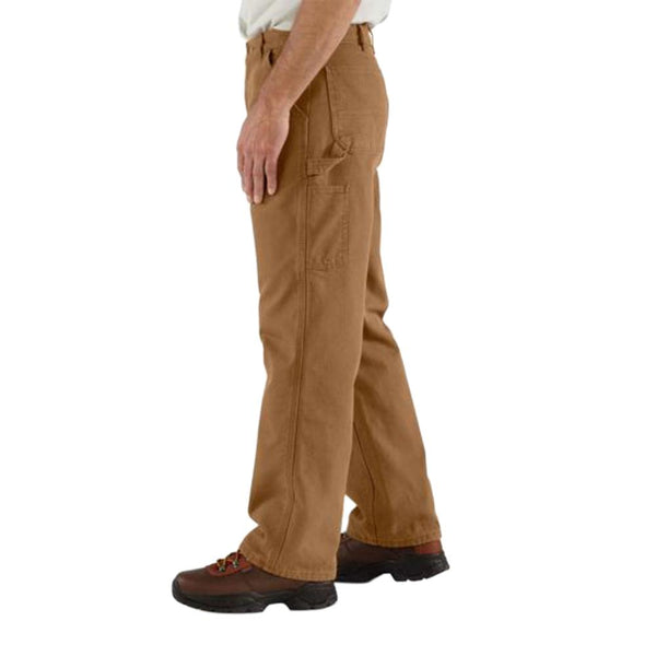 Carhartt Mens Pants Size 36 x 34 Brown Canvas Dungaree Fit Carpenter B11  BRN