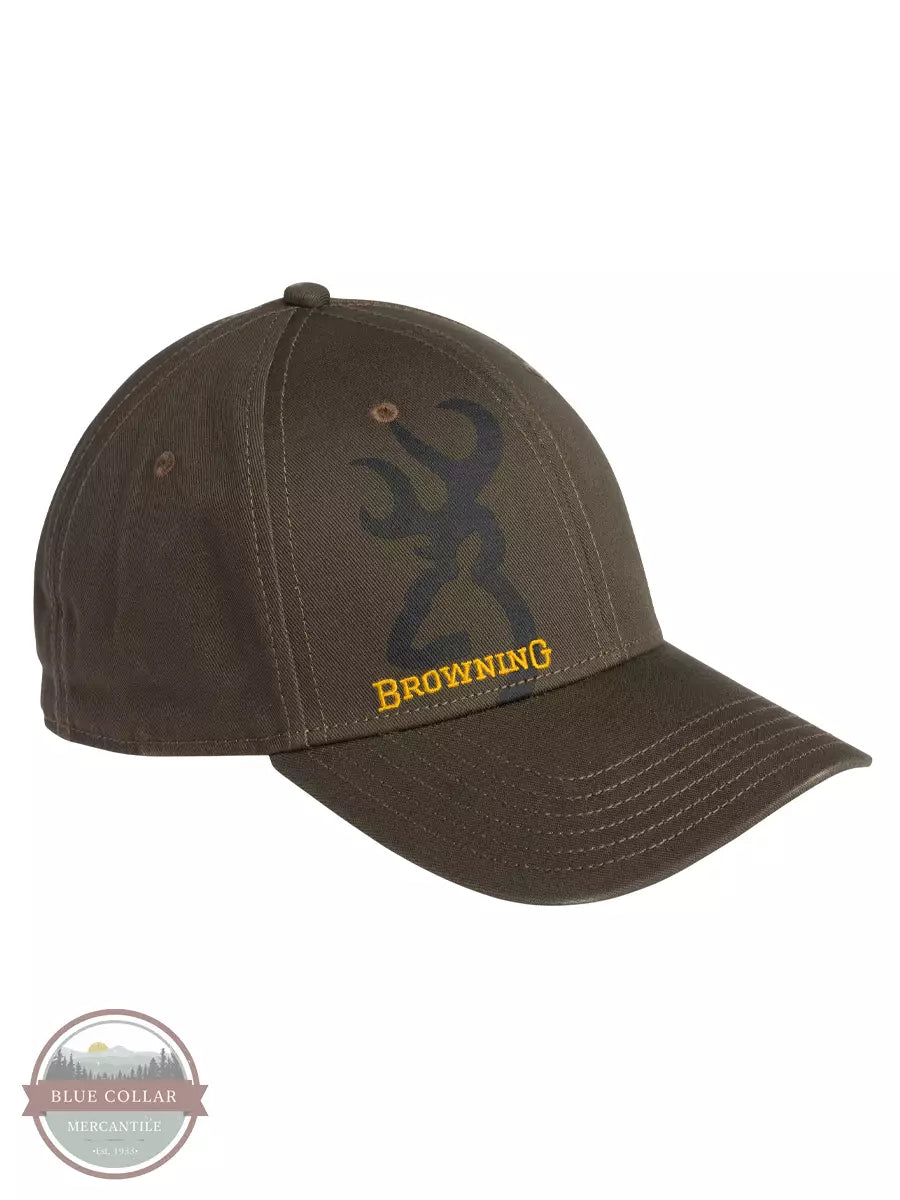 Browning 308198841 Big Buck Cap in Olive Front View