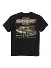 Buck Wear 2582 Chevy 73 Camo Flag T-Shirt in Black Back Print View