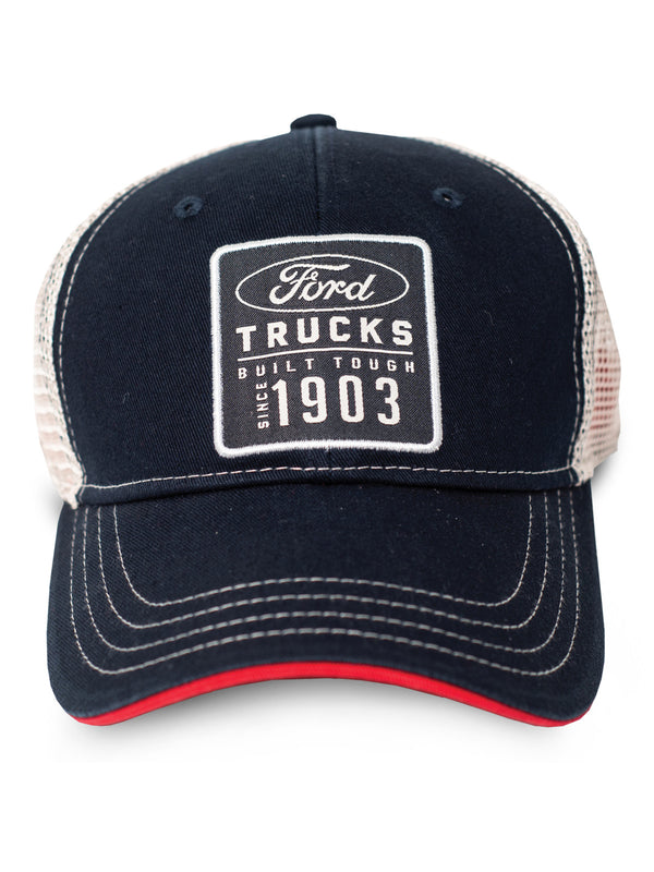 Buck Wear 9132 Ford Shop Logo Cap in Navy Front View