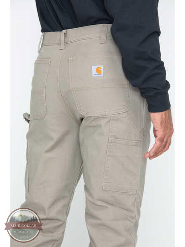 Carhartt 103279 Rugged Flex Relaxed Fit Duck Utility Work Pants in Desert Back Detail View