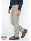 Carhartt 103279 Rugged Flex Relaxed Fit Duck Utility Work Pants in Desert Side View