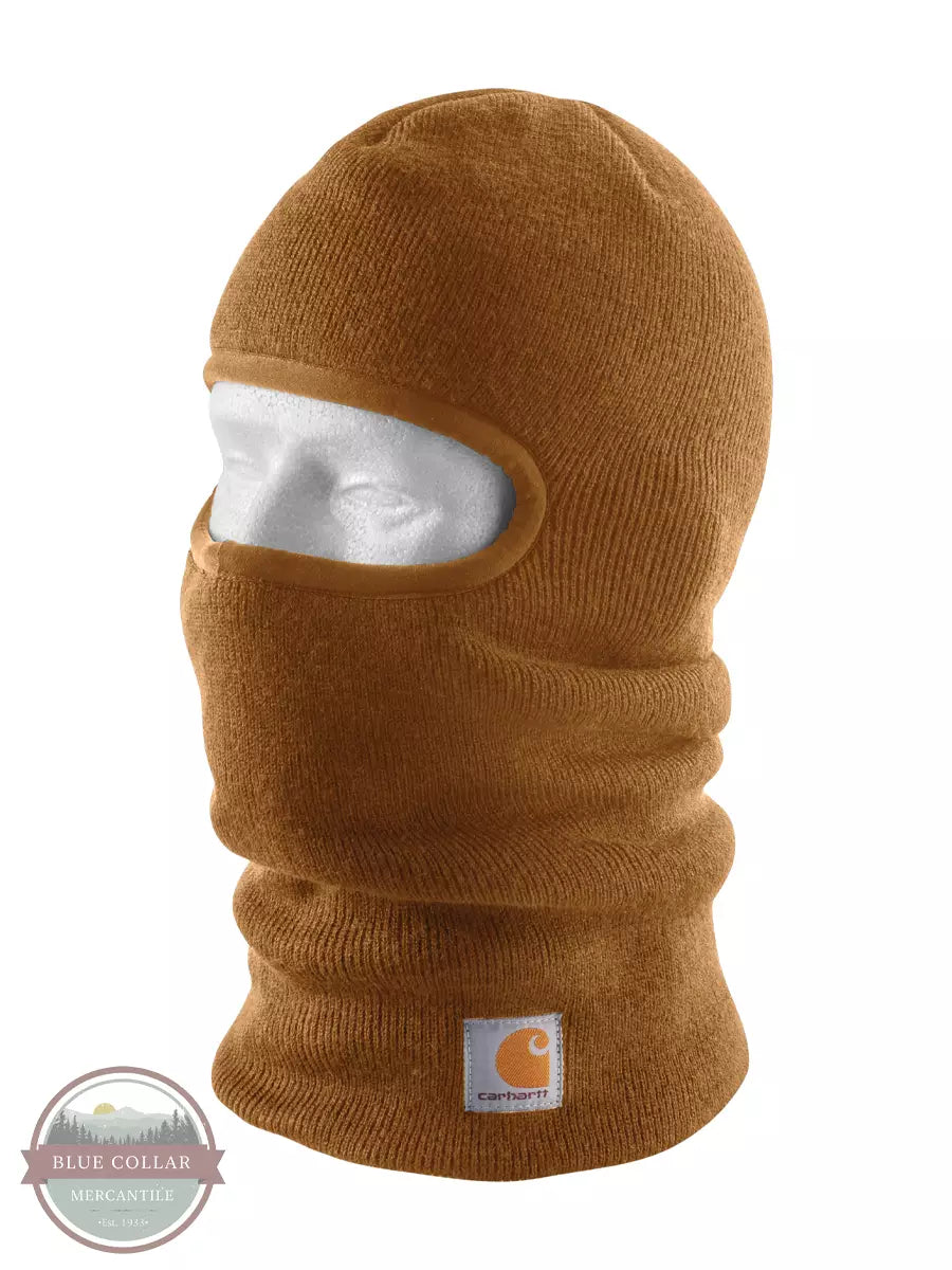 Carhartt 104485 Knit Insulated Face Mask Brown Profile View