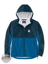Carhartt 105751 Storm Defender Relaxed Fit Lightweight Packable Jacket Night Blue/Marine Blue Front View
