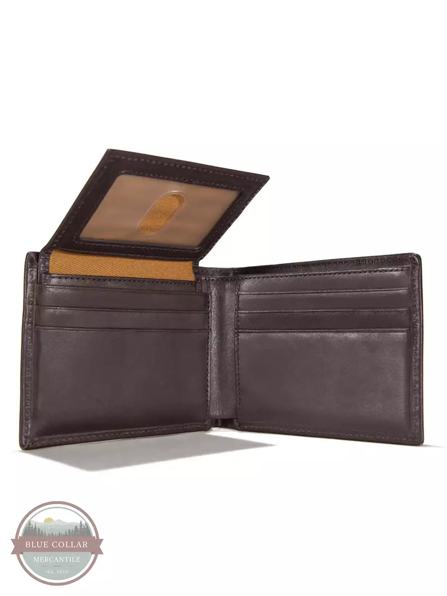 Carhartt B0000218-201 Oil Tan Passcase Bi-Fold Wallet in Brown Inside View