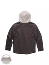 Carhartt CP8571-H128 Boy's Youth Rugged Flex Canvas Fleece Lined Shirt Jac in Asphalt Back View