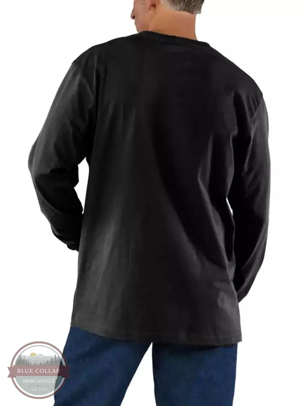 Loose Fit Heavyweight Long Sleeve Pocket Henley T-Shirt by Carhartt K128