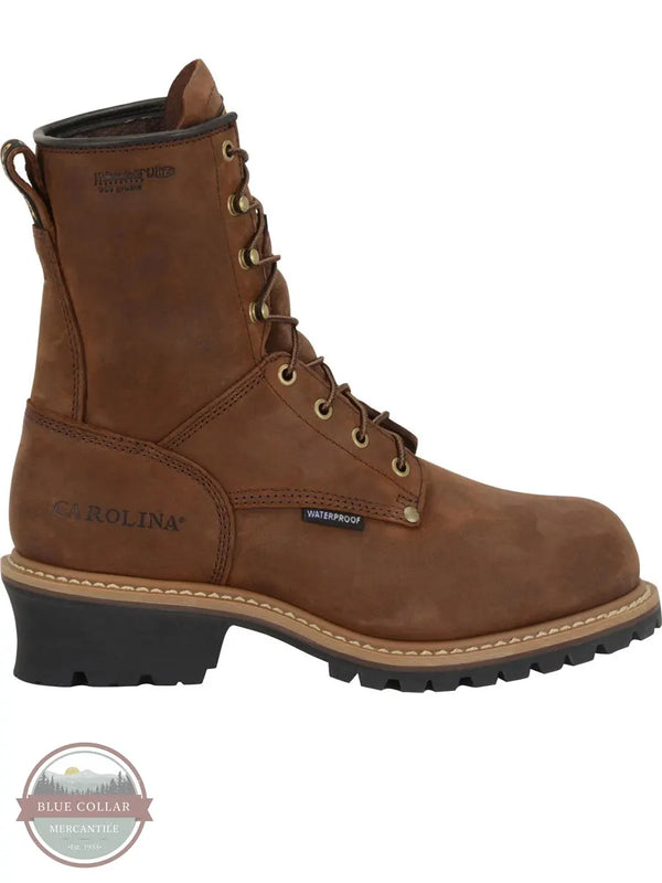 Carolina 8 in. Waterproof Insulated Logger Boots Brown 11 D