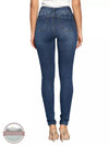 C'EST TOI CTB668 Mid Rise 2 Button Push Up Skinny Jeans Back View
