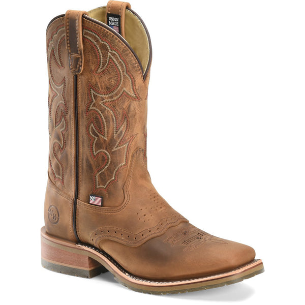 Double H DH3560 Jase 11 Inch Wide Square Toe Oak ICE™ Roper Boots