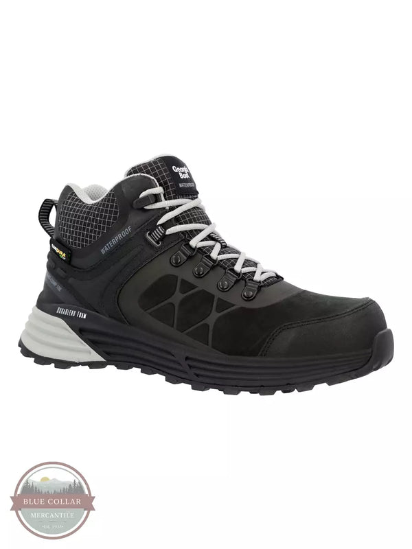 Georgia GB00595 Durablend Sport Composite Toe Waterprrof Work Hiker in Black Profile View