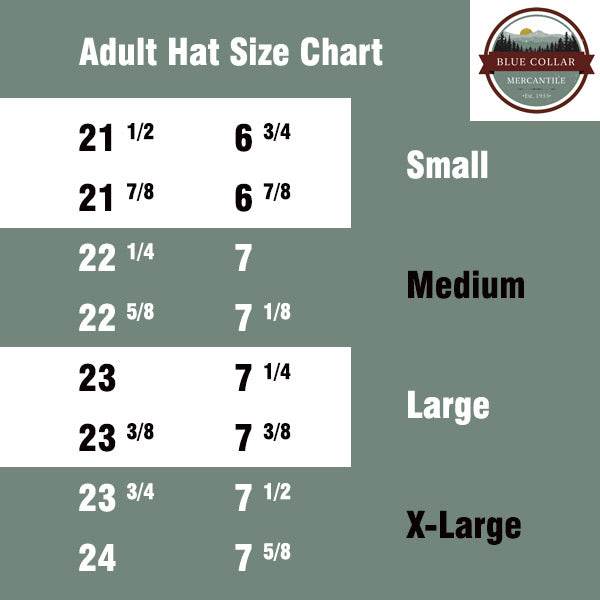 Cowboy Hat Size Chart