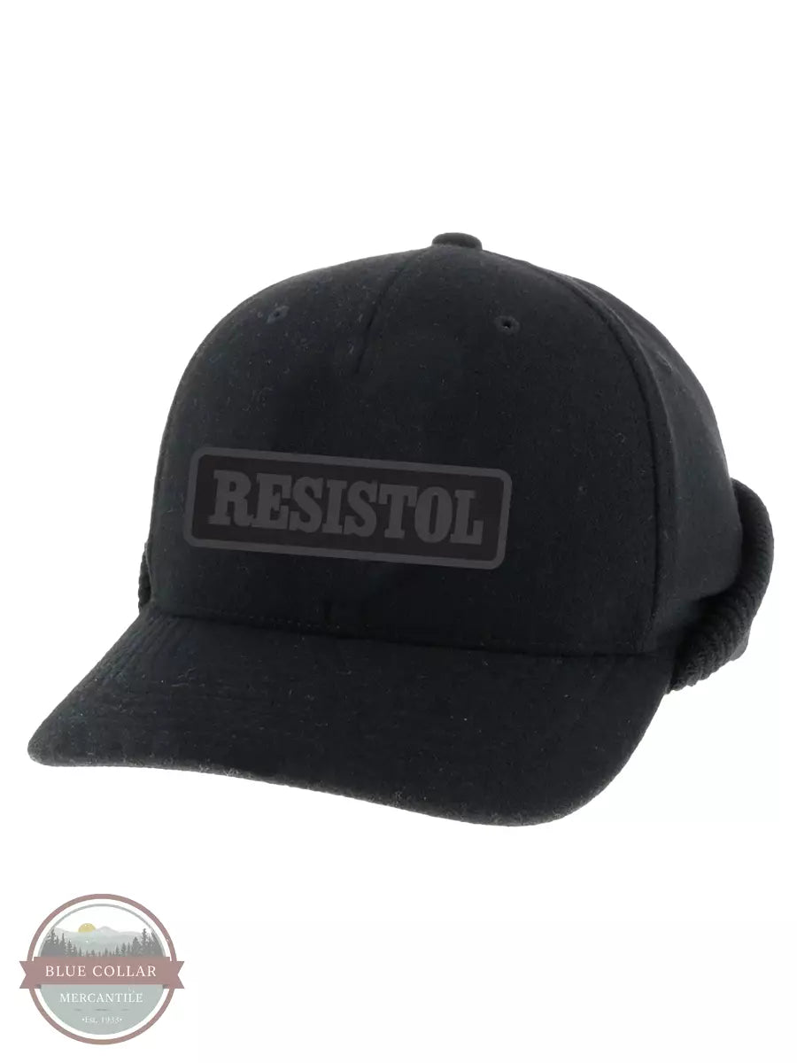 Hooey 2037BK Out Cold Resistol Flexfit Cap in Black Profile View