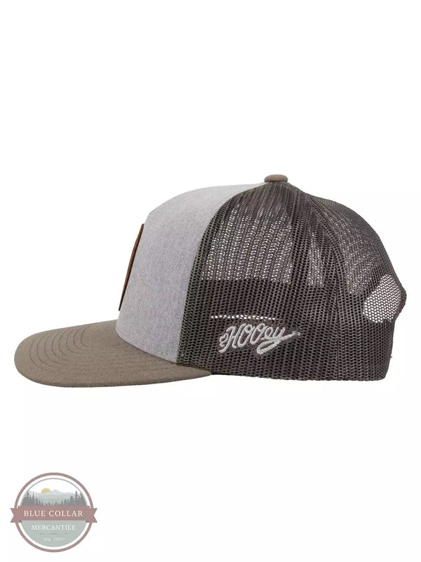 Hooey 2114T-GYCH Spur Cap in Grey / Charcoal Side View