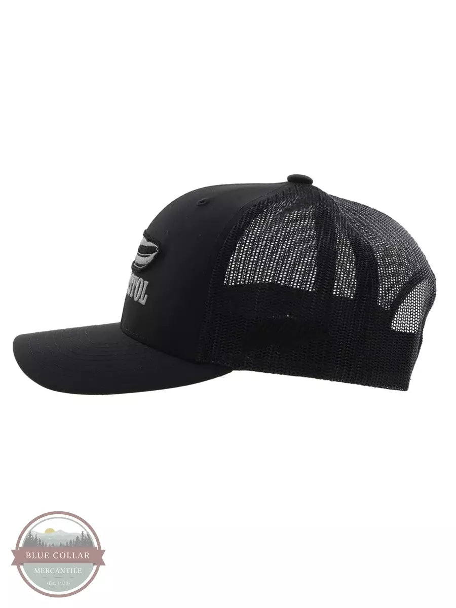 Hooey 2251T Resistol Cap with Feather Logo Black Side View