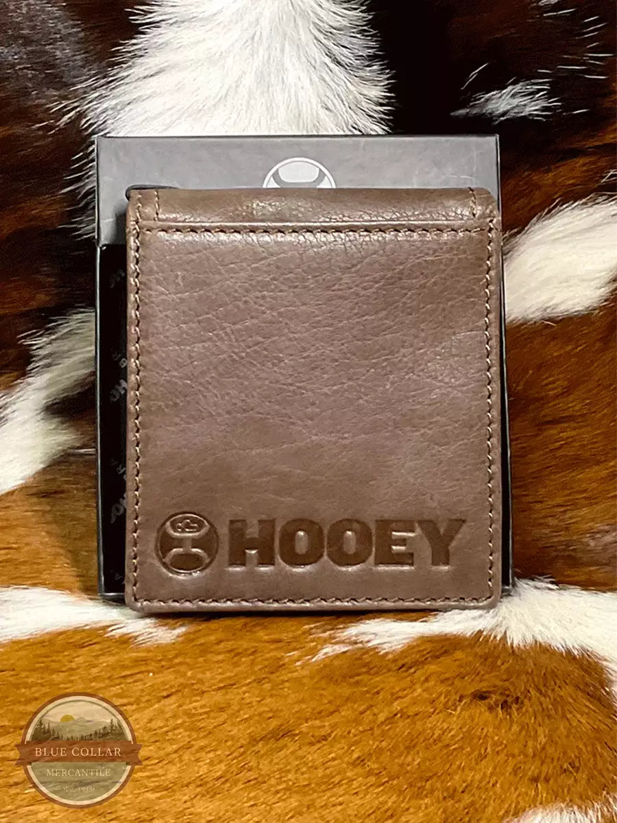 Hooey HBF014-BRRD Hooey Original Bi-Fold Wallet in Brown with Nomad Print Back View