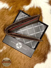 Hooey HBF014-BRRD Hooey Original Bi-Fold Wallet in Brown with Nomad Print Side View