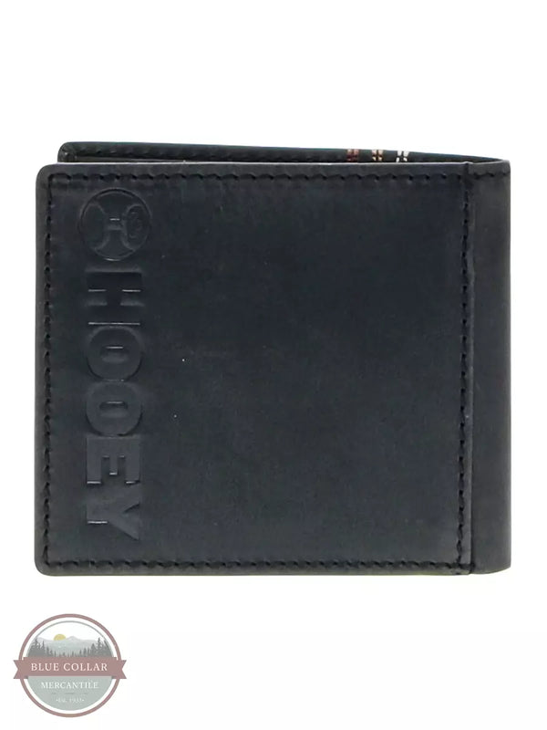 Hooey HBF016-BK Ranger Bi-Fold Wallet in Black with Embroidery Back View