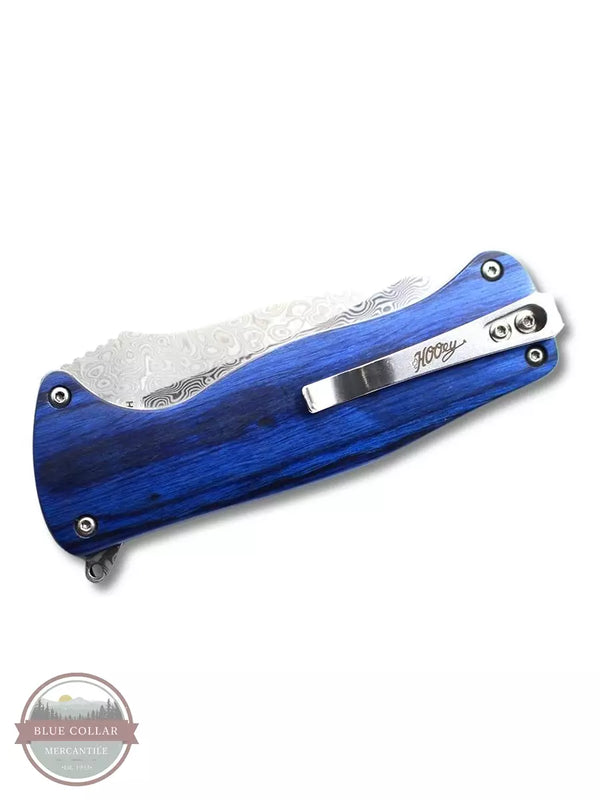 Hooey HK1003 Dyed Burlwood Clip Point Knife Closed View