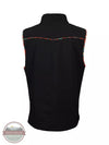 Hooey HV098BKFL Packable Vest in Black with Red Floral Lining Back View