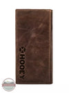 Hooey HW014-BRRD Hooey Original Checkbook in Brown with Nomad Print Back View