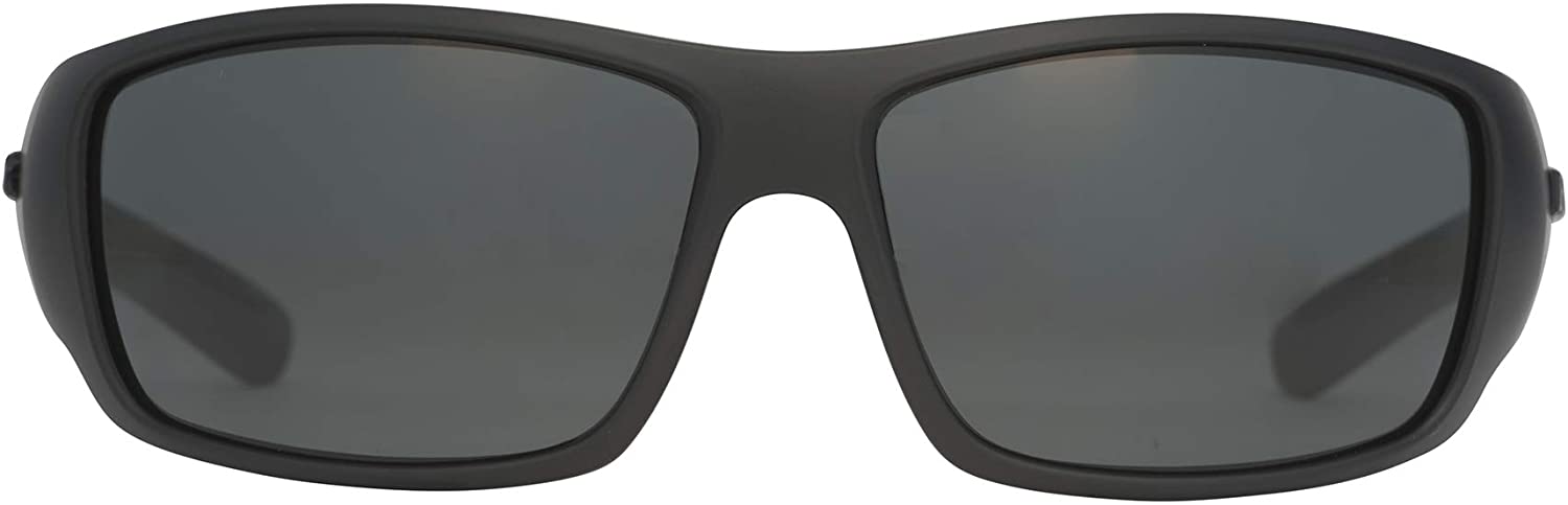 Huk E000024400101 Spearpoint Polarized Sunglasses,Grey Lens / Matte Black Frame