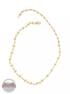 Joy Susan 338-224N Endless Daisies Necklace White Front View