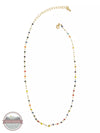 Joy Susan 341-22NM Multi Bright Matte Glass Beads Necklace Full View
