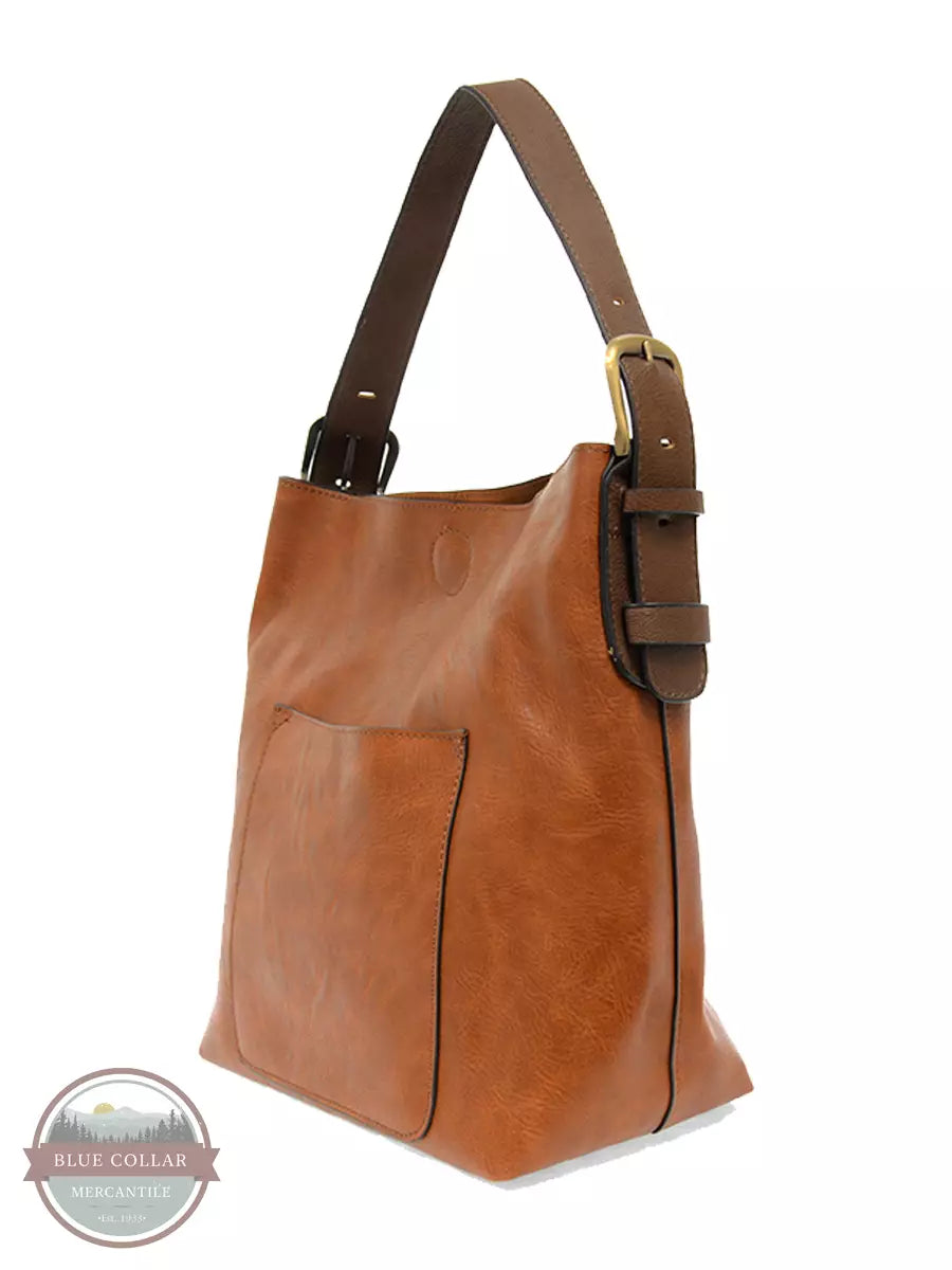 Joy Susan L8008 Classic Hobo Handbag with Crossbody Purse Chicory/Coffee Front View