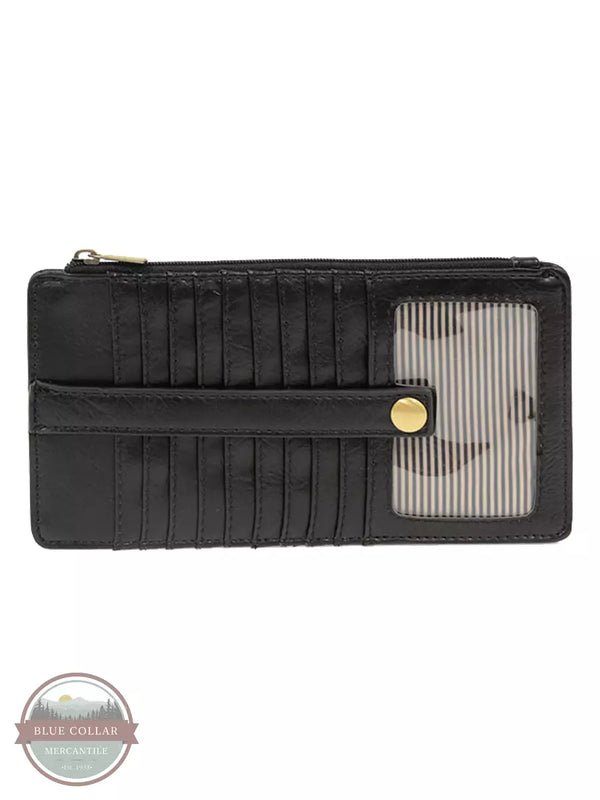 Joy Susan L8097 Kara Mini Wallet Black Front View