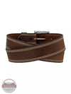 Justin C13909 Overtime Brown Triple Stitch Classic Western Belt Back View