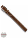 Justin C13909 Overtime Brown Triple Stitch Classic Western Belt Length View