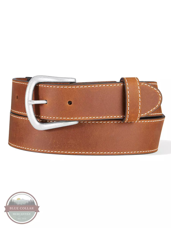Justin C14059 Craftsman Leather Belt in Brown Front View