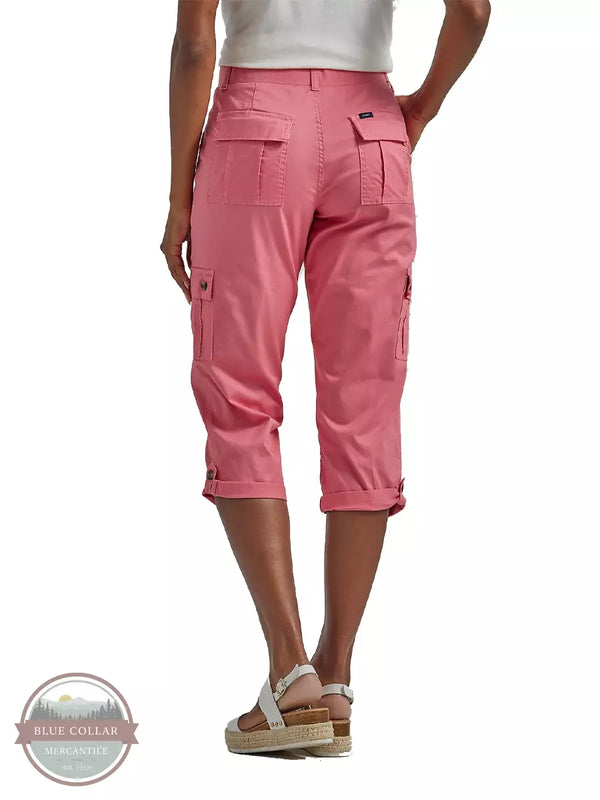 Buy Pepe Jeans women solid cargo capri pants coral Online