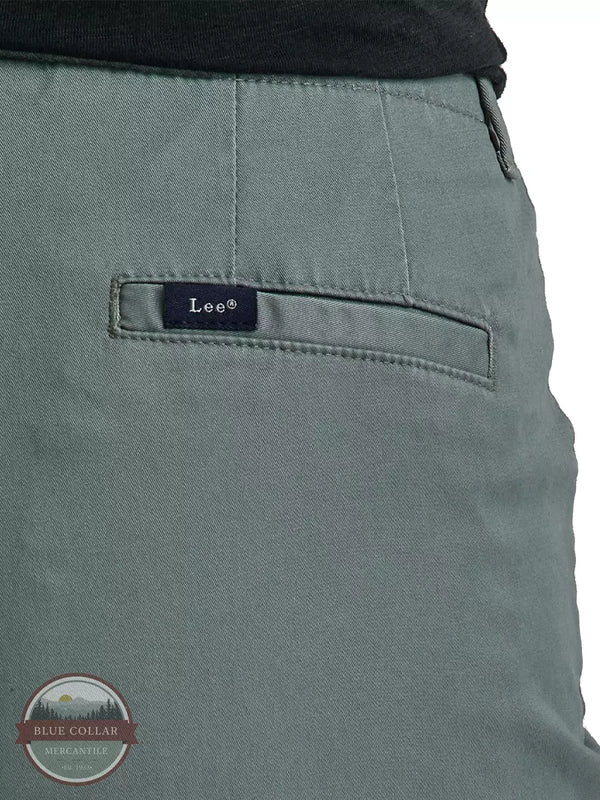 Lee 112329100 Regular Fit Chino Shorts in Fort Green Detail View