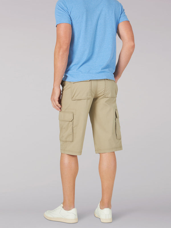 Lee 2314314 Extreme Motion Cameron Relaxed Cargo Shorts in Oscar Khaki Back View