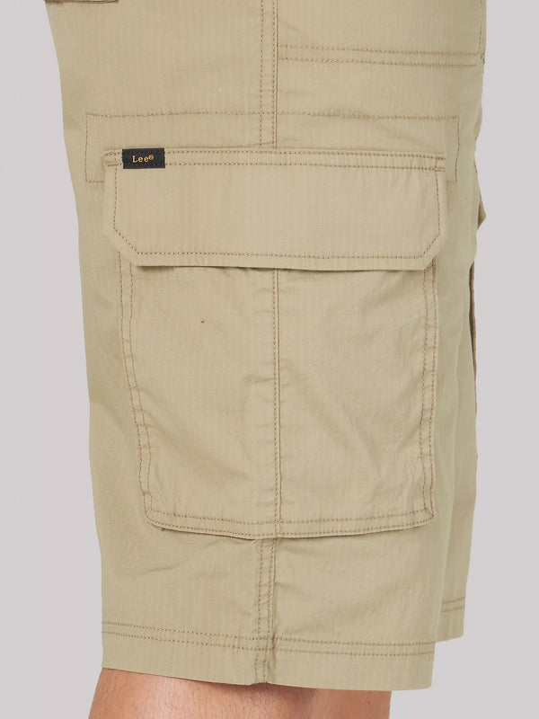 Lee 2314314 Extreme Motion Cameron Relaxed Cargo Shorts in Oscar Khaki Side Pocket