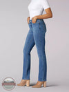 Lee 3413036 Flex Motion Regular Fit Straight Leg Jeans in Juniper Side View