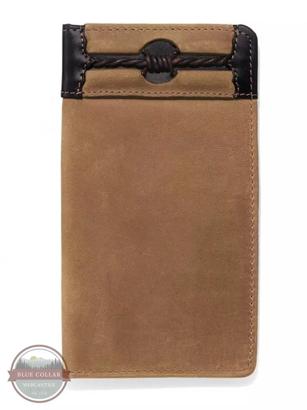 Leegin E80214 Fenced In Checkbook Wallet in Tan Front View