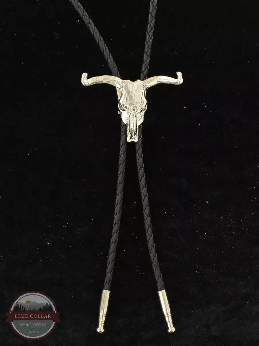 M & F 22101 Double S Skull Bolo Front View 2