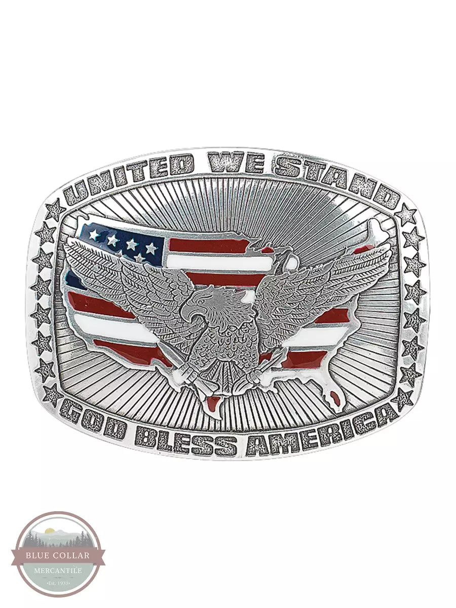 M & F Western 38006 Vintage USA Eagle Buckle Front View