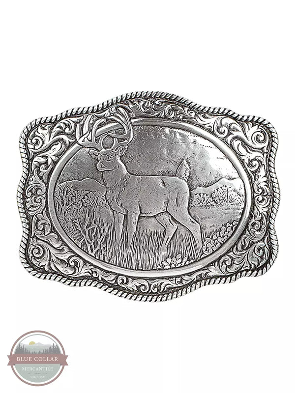 M & F Western 38038 Vintage Buck Buckle Front View
