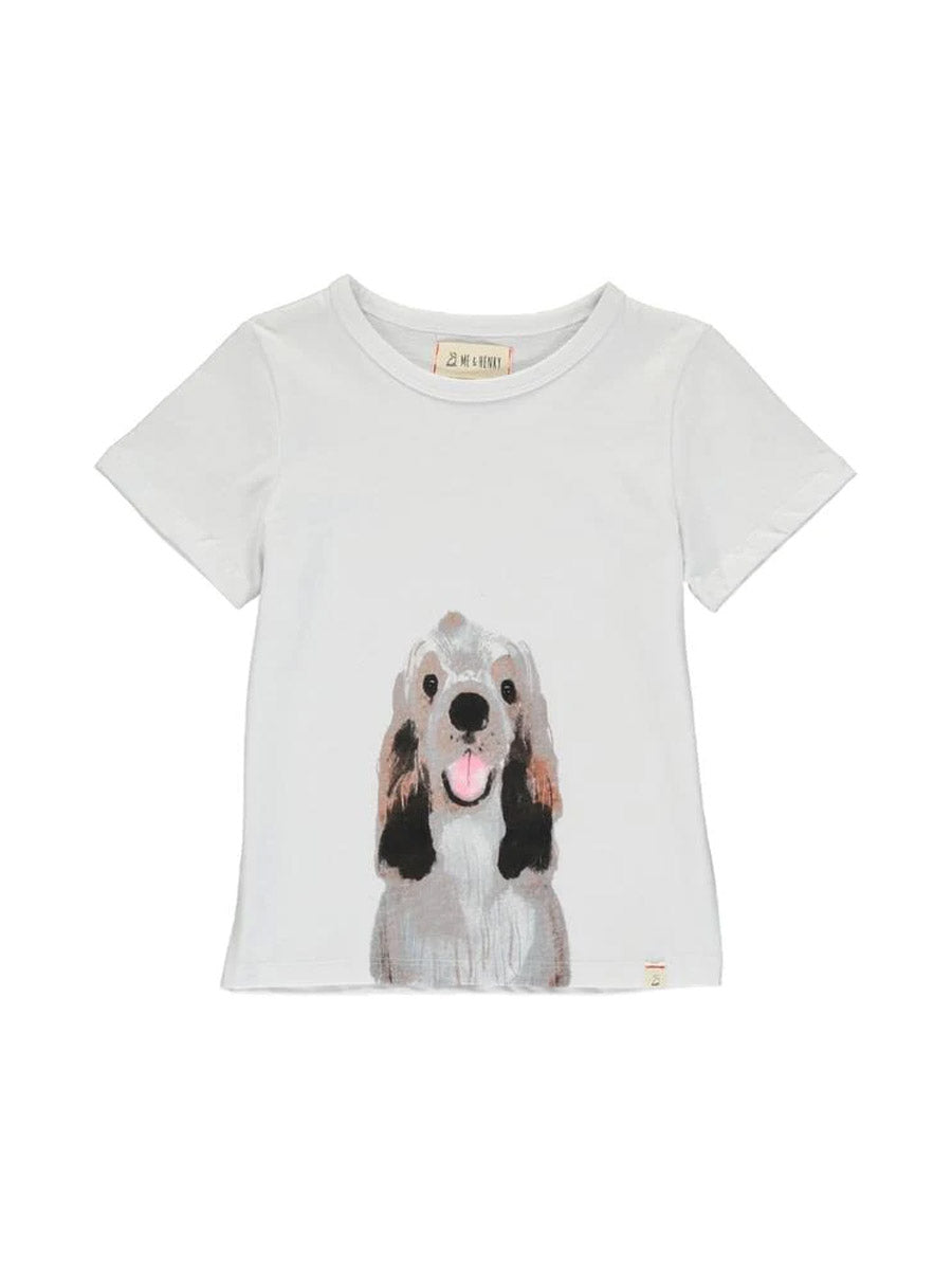 Me & Henry HB415AX Henry Short Sleeve T-Shirt in White Front View