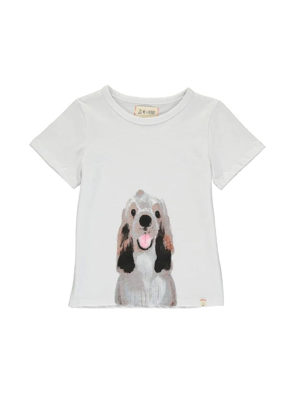 Me & Henry HB415AX Henry Short Sleeve T-Shirt in White Front View