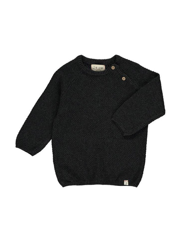 Me & Henry HB993D Roan Sweater in Charcoal Front View