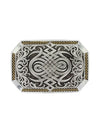 Montana Silversmith 33210RTG Two Tone Celtic and Bars Buckle Front View