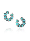 Montana Silversmith ER5291 Lucky Seven Turquoise Earrings Front View